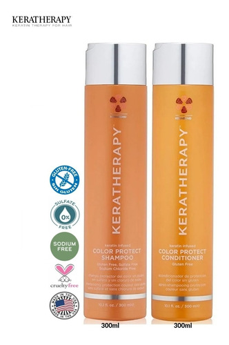 Kit Shampoo Acondicionador Protector Color Keratherapy Prof