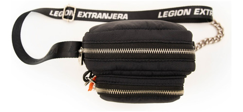 Bandolera Madryn Mini Cadenas Negro
