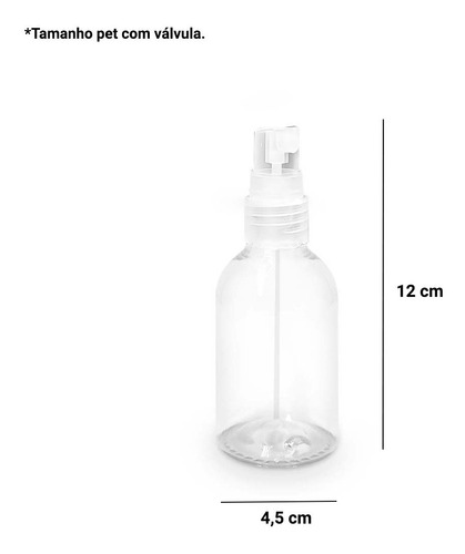 Imagem 4 de 5 de Frasco Pet Spray De 100ml Kit C /100 Peças