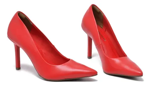 Sapato scarpin sale vermelho mercado livre
