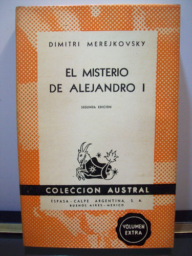 Adp El Misterio De Alejandro I Dimitri Merejkovsky / 1947