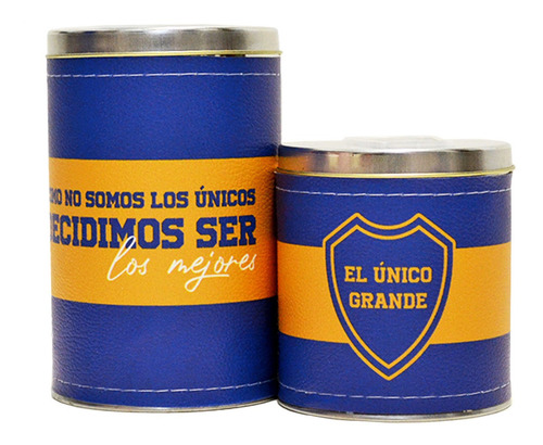 Imagen 3 de 7 de Equipo De Mate Completo Azul Y Oro Cuero Set Kit Matero