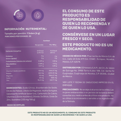 Life360+ Electro-mix Effervescent Drink Uva 30 Sobres