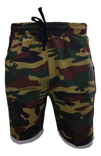 Short Bermuda De Algodon Militar (made In Peru)