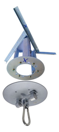 Kit Extensor Teto Forro Gesso 26 A 37 Cm + Mosquetão Zincado Cor Prata Metálico Kitextajust26a37supmosqzinc