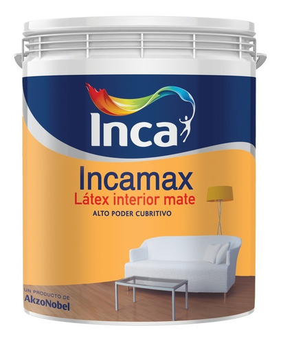 Pintura Látex Interior Lavable Incamax 4 Lts. Inca