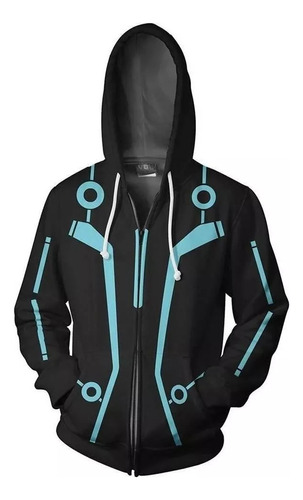 Tron Legacy Sudadera Con Cremallera, Traje De Cosplay Neutra