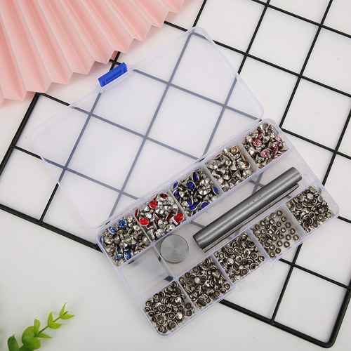 250 Remaches De Diamantes De Imitación, 5 Colores, Bolsas De