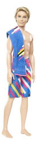 Barbie - Muñeca Ken Suit Ken, Incluye Muñeca Y Traje De Baño