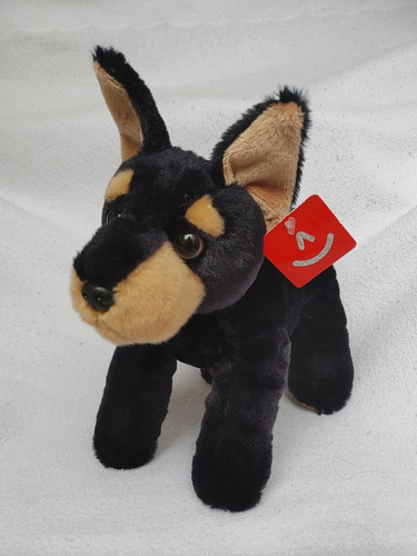 Doberman Negro Aurora Flopsie 30cms Nuevo