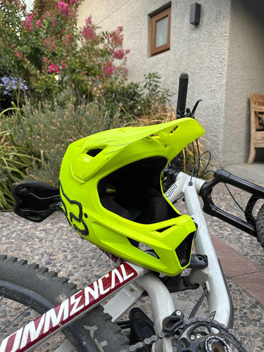 Casco Bicicleta Niño Rampage Amarillo Fox