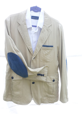 Blazer Casual Verano Hombre Tipo Lino! (Usado)