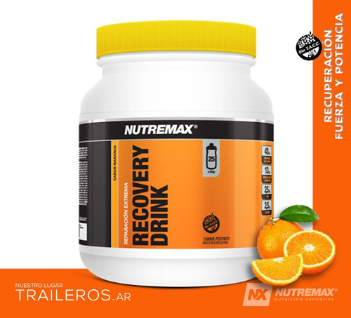 Recovery Drink 1500gr - Recuperador - (naranja) - Nutremax