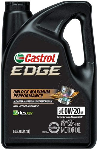 Aceite 0w-20 Full Sintètico Castrol Edge 5l Original Sellado