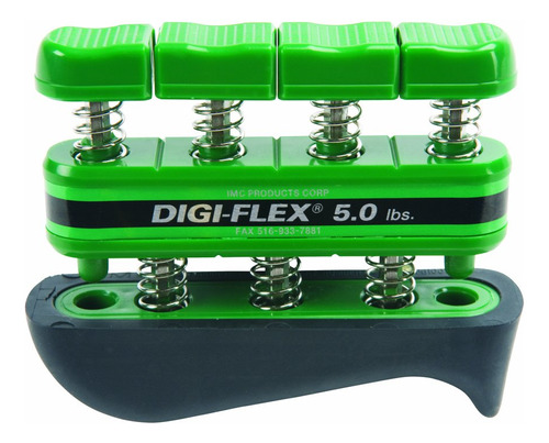 Sistema De Ejercicio De Dedos Color Verde Digi-flex, 5libras