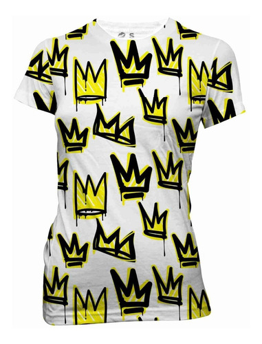 Playera Full Print Manga Corta Talla Extra 3xl