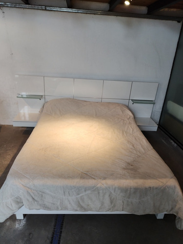 Oferta! Cama 2 Plazas De 2m X 1,5m C/ Cabecera Mesas De Luz 