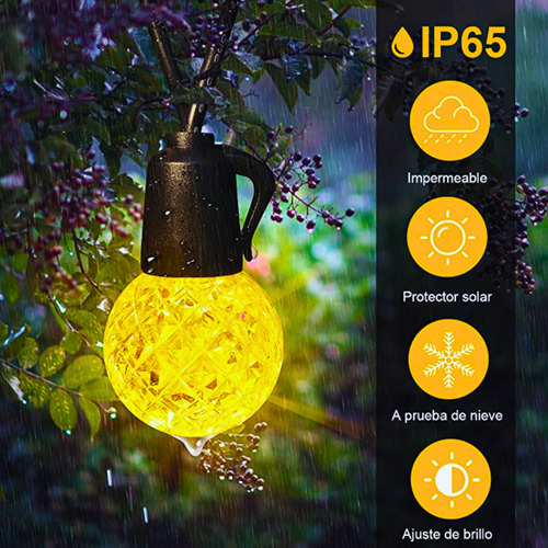 Serie De Luces Led Focos Multicolor 10 Metros 50 Focos