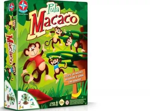 Jogo Pula Macaco Acerte o Macaco na Árvore Estrela - Verde