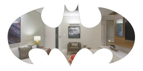Espelho Decorativo Morcego Batman Em Acrílico