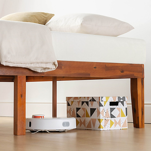 Cama De Madera Maciza 40 Cm Plataforma Cerezo Tamaño Queen