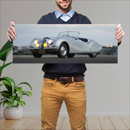 Cuadro 30x80cm Auto 1948 Jaguar Xk120 Alloy Open 15