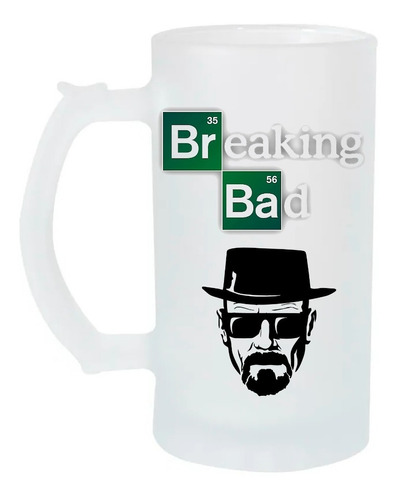 Tarro Cervecero 16oz Breaking Bad Heisenberg