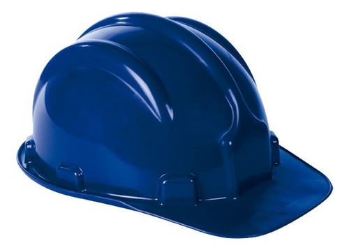 Capacete De Segurança Sem Carneira Obra Construção Civil Cor Azul