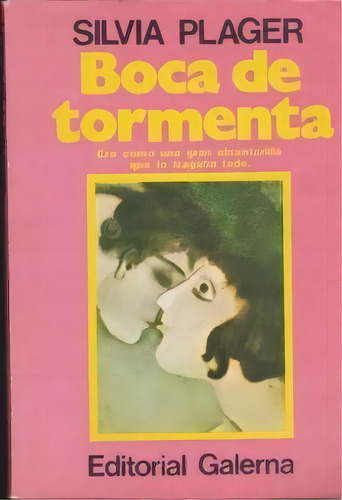 Boca De Tormenta, De Plager Silvia. Serie N/a, Vol. Volumen Unico. Editorial Galerna, Tapa Blanda, Edición 1 En Español, 1984