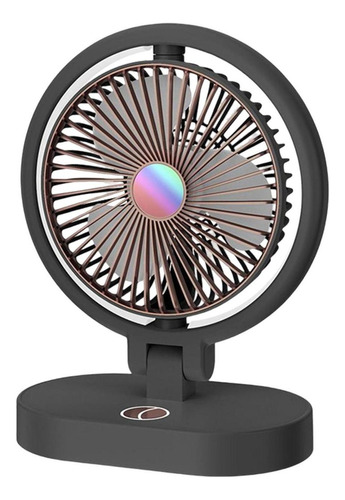 Mini Ventilador De Mesa, Rotación De Ajuste, Recargable