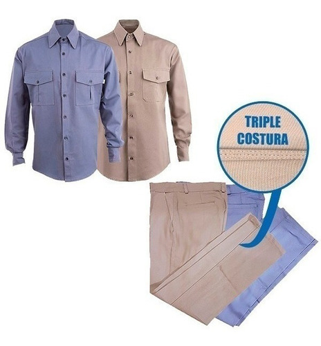 Kit Camisa Y Pantalon X Unidad De Trabajo Oferta Seguridad