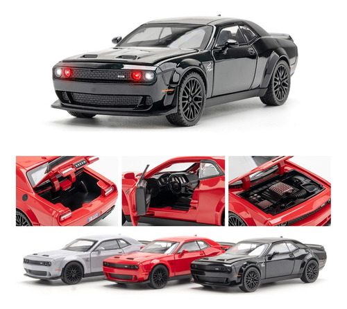 Ghb Dodge Challenger Srt Hellcat Redeye Miniatura Metal Car