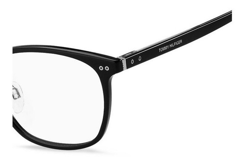 Lentes Tommy Hilfiger Th1851f 807 Negro Oftalmico Amplio Color Negro Pulido