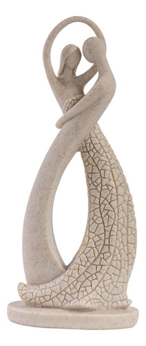 Escultura , Estatuilla De Pareja 8,8 Cm X 6,4 Cm X 20,5 Cm