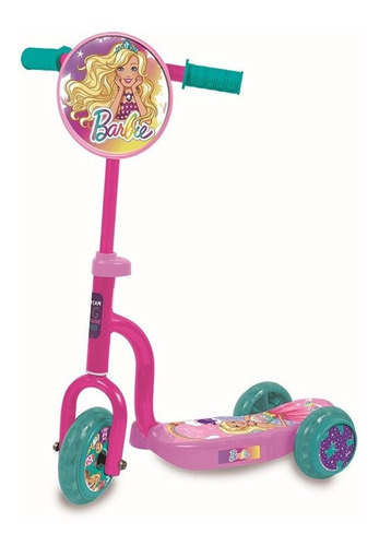 Scooter 3 Ruedas Barbie Color Rosa chicle