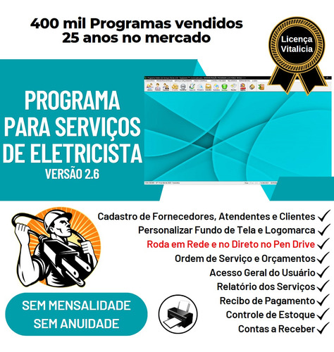 Programa Para Ordem De Serviços De Eletricista 2.6 Fpqsystem