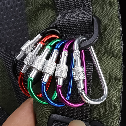 Ganchos De Aleación De Aluminio Con Clip De Mosquetón Y Hebi