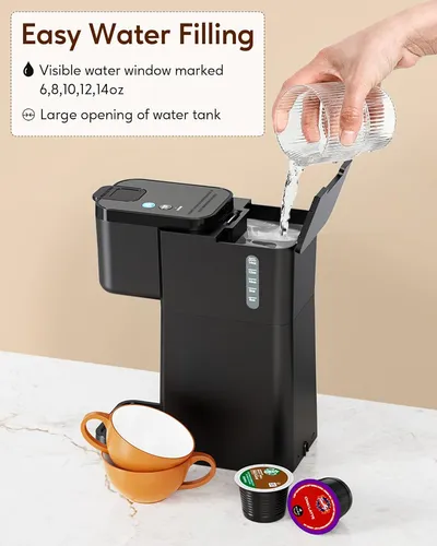 Mini Cafetera De Una Taza Café Helado Y Caliente Tazas...