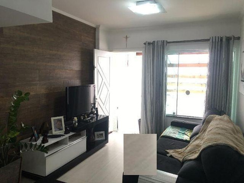 Imagem 1 de 14 de Excelente Sobrado À Venda, 03 Quartos, 2 Vagas - Vila Linda - Santo André - 41787