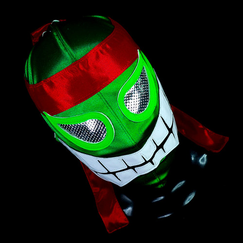 Mascara Luchador Semiprofesional Tortuga Lucha Libre Rafael