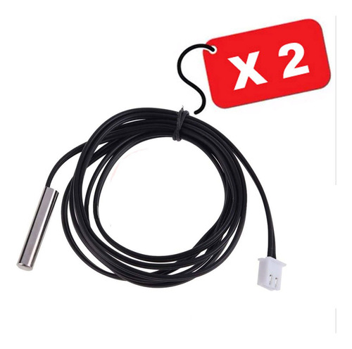 Cable Sensor Sonda Termostato 10k - 3 Metros / 2 Unidades