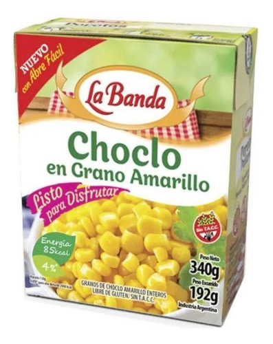 Encurtidos Y Conservas Choclo Amarillo Entero La Banda 340gr