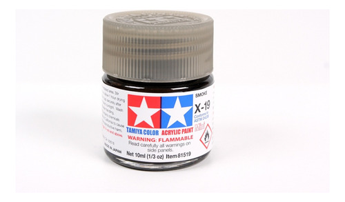 Pintura Acrílica 10ml X19 Smoke By Tamiya # X19mn