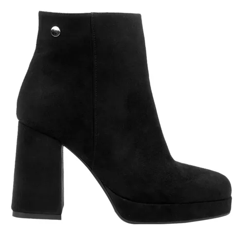 Botines tacon online ancho y plataforma