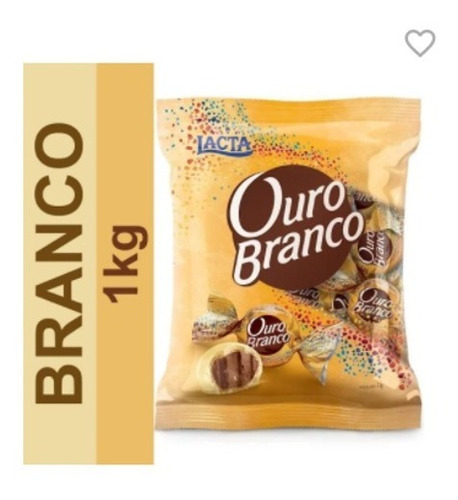 Bombom Branco Lacta Ouro Branco Pacote 1kg