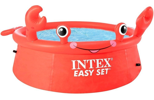 Piscina Inflable Modelo Cangrejo 183x51cm Intex Edad 5+