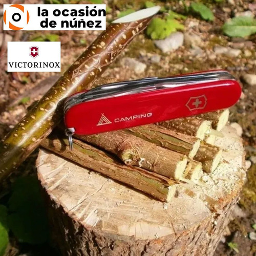 Imagen 4 de 7 de Cortaplumas Victorinox Camper Suiza 13 Usos Navaja + Funda