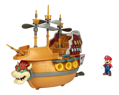 Nave De Bowser Super Barco Mario Bros Nintendo Original