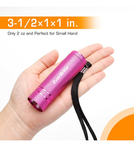 Paquete De 6 Mini Linternas Led, Antorchas De Mano Led De Al