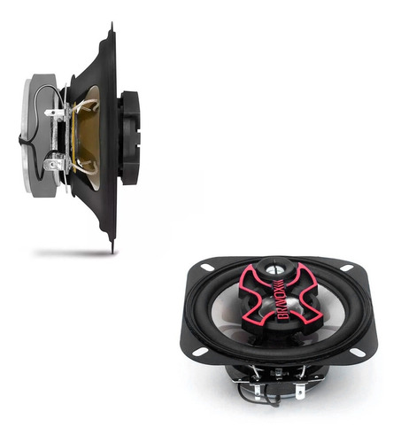 Par Alto Falante Bravox 4 Pol 80w Rms Triaxial Linha X